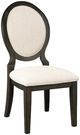 Coaster® Twyla 5-Piece Dark Cocoa/Ivory Dining Table Set-4