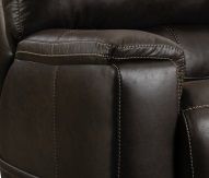 HomeStretch Custom Comfort Brown Power Wall-Saver Recliner-1