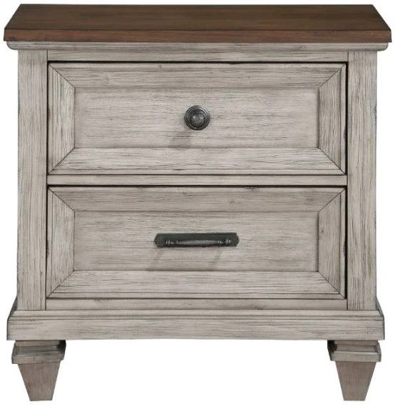 New Classic® Home Furnishings Mariana Vintage Creme Nightstand-2