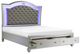 Mazin Furniture Leesa Silver Eastern King Platform Bed with Footboard Storage-2