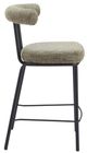 Zuo® Modern Kede Black/Green Tweed Counter Stool-2