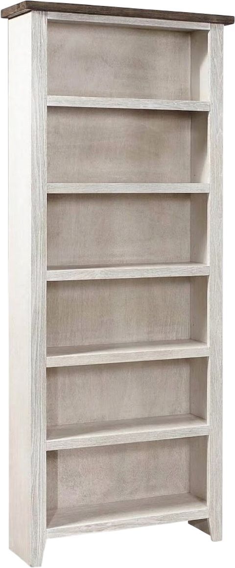 aspenhome® Eastport Drifted White 84" Bookcase-0