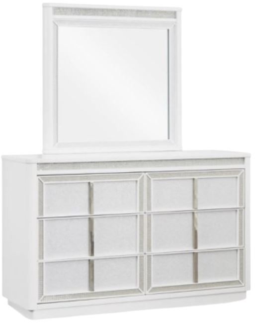 Signature Design by Ashley® Chalanna White Dresser and Mirror-0