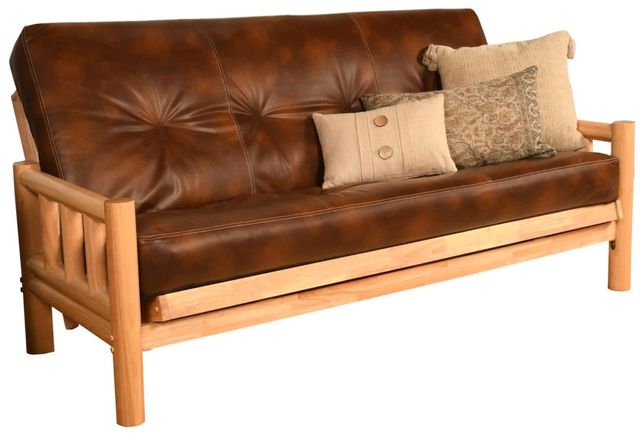 Kodiak Furniture Lodge Oregon Trail Saddle/Natural Full Futon with Mattress-0