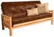 Kodiak Furniture Lodge Oregon Trail Saddle/Natural Full Futon with Mattress-0