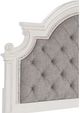 Homelegance® Baylesford Antique White/Gray California King Upholstered Panel Bed-3
