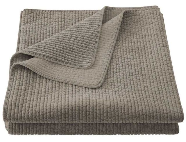 HiEnd Accents Stonewashed 3-Piece Taupe King Bedding Bundle-2