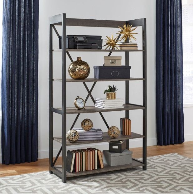 Liberty Furniture Tanners Creek Graystone Bookcase-1