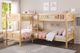 Mazin Furniture Bartly Natural Pine Twin Corner Bunk Bed-2