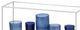 A & B Home Urupa Blue/White Candle Holder-1