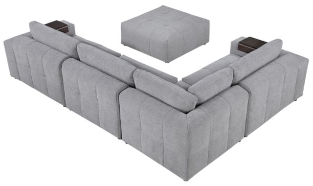 Homelegance® Tidal 5-Piece Gray Modular Sectional with Ottoman-4