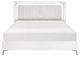 Homelegance® Ripple High Gloss White California King Panel Bed-2