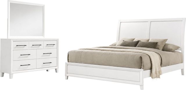 New Classic® Home Furnishings Ballard 3-Piece White Youth Twin Panel Bedroom Set-0