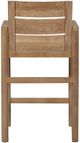 Vanguard® Furniture Customizable Horizon Teak Outdoor Barstool without Cushion-3