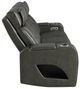 ACME Furniture Taddeo Dark Gray Power Reclining Sofa with Power Headrest-3