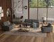 International Furniture Direct Alfa Gray Loveseat-1