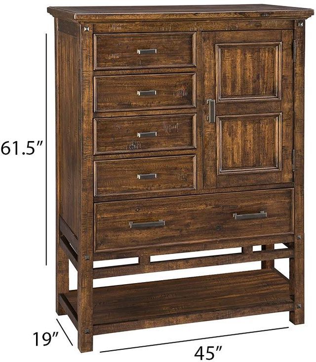 Intercon Wolf Creek Brown Door Chest-1