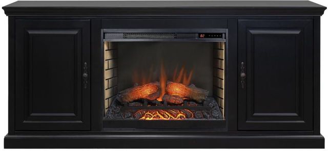 Legends Home Kensington Black 72" Fireplace Console-3