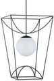 Currey & Company Rochefort Black/White Large Lantern-0