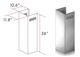 ZLINE 36" Stainless Steel Chimney Extension -2