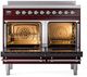 Ilve® Nostalgie II Series 40" Burgundy Pro Style Induction Range-1