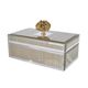 A & B Home Gold/Silver 9" Decorative Box-0