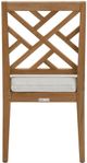 Universal Explore Home™ Customizable Coastal Living Outdoor Chesapeake Fabric/Wooden Side Chair-3
