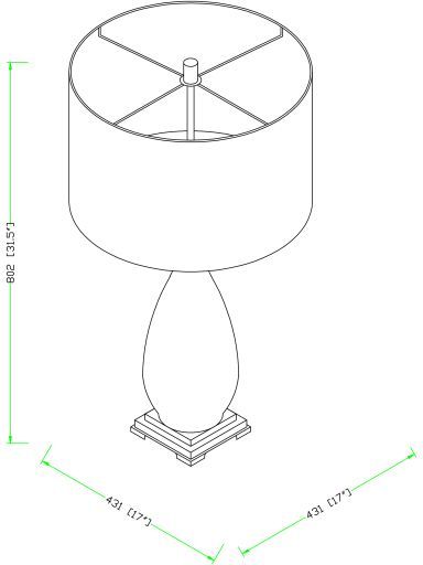 Surya Fontana Teal Table Lamp-1
