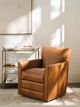 Rowe® Customizable Times Square Leather Manual Swivel Recliner-1