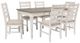 Signature Design by Ashley® Skempton 7-Piece White/Light Brown Dining Table Set-0