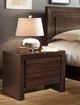 Modus Furniture Element Chocolate Brown Nightstand with Charging Station-1