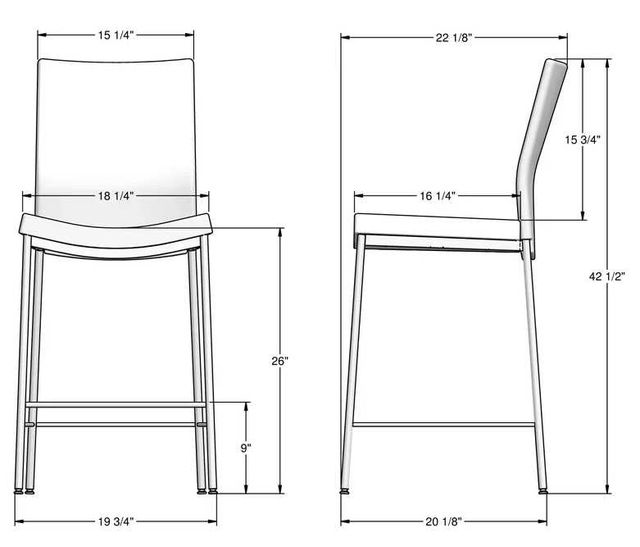 Amisco Customizable Osten Counter Stool-1