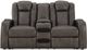 Signature Design by Ashley® Fyne-Dyme Shadow Power Reclining Loveseat with Console-2