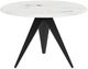 EQ3 Mesa Black/White Marble Round Dinette Table-0