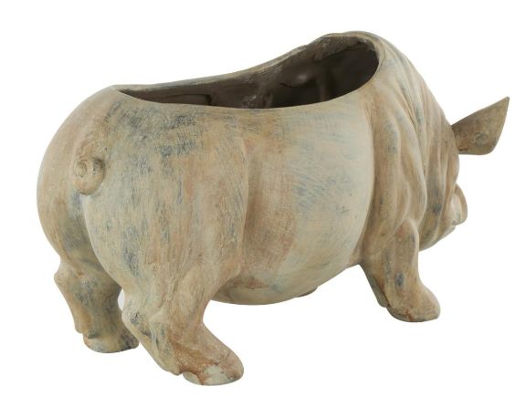 Deco Marche Light Brown Pig Planter-2