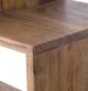 A & B Home Armond Zigzag Brown Bookshelf-3