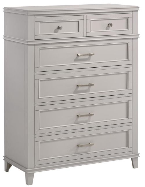 Bernards Nova II Gray 5-Drawer Chest-0