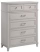 Bernards Nova II Gray 5-Drawer Chest-0