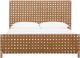 Modus Furniture Dorsey Ginger/Granola California King Woven Panel Bed-3