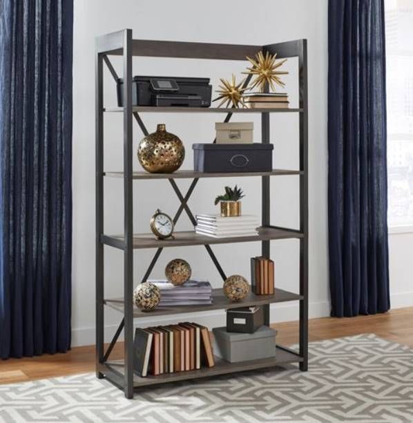 Liberty Furniture Tanners Creek Greystone Bookcase-6