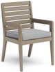 homestyles® Sustain Gray Outdoor Dining Arm Chair Pair-0