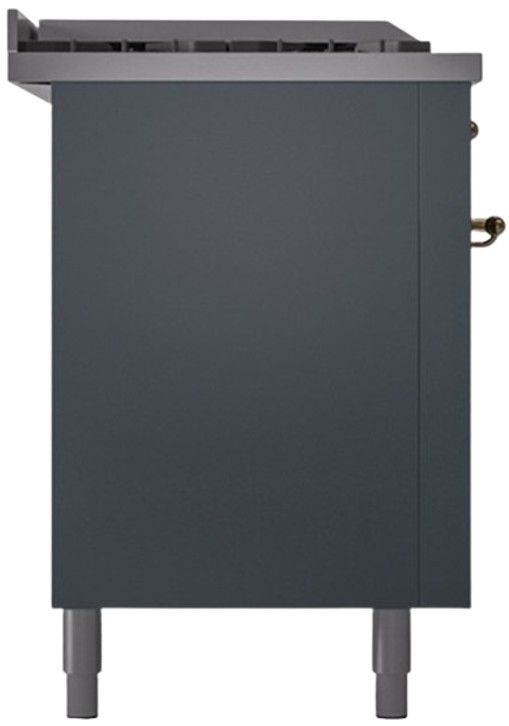Ilve® Nostalgie II Series 60" Blue Grey Pro Style Dual Fuel Range-2