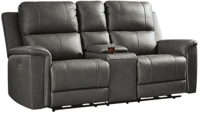 Signature Design by Ashley® Bleckley Anchor Power Reclining Loveseat with Console and Adjustable Headrest-0