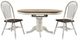 Liberty Furniture Carolina Crossing 3-Piece Antique Honey/White Pedestal Table Set-0
