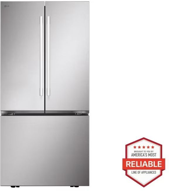 LG 33" 25.1 Cu. Ft. PrintProof™ Stainless Steel French Door Refrigerator-2