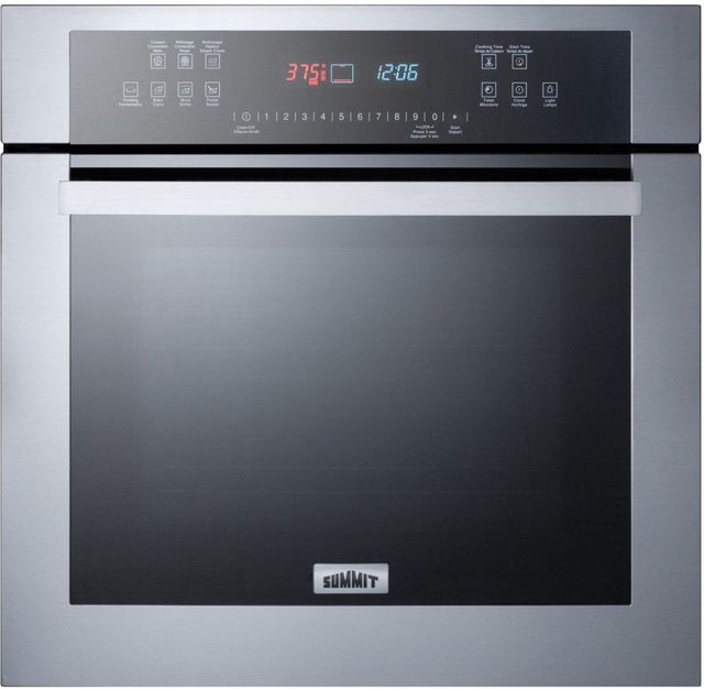 Summit® 24" Stainless Steel Single Electric Wall Oven-0
