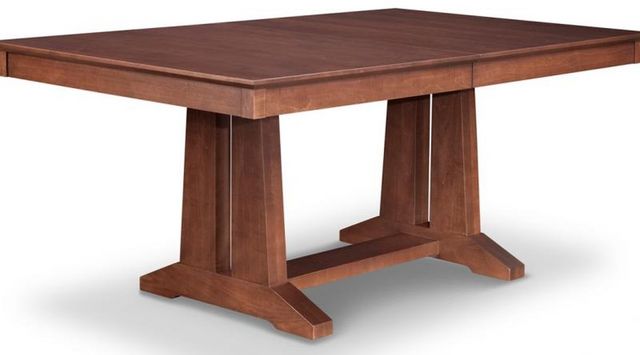 Handstone Customizable Brooklyn Brown Chicory 72"L Extension Dining Table with 2 Leaf's