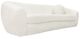 Sagebrook Home Stainless Steel White Boucle 3-Seater Sofa-2