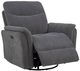Coaster® Adler Gray Swivel Glider Power Recliner-0