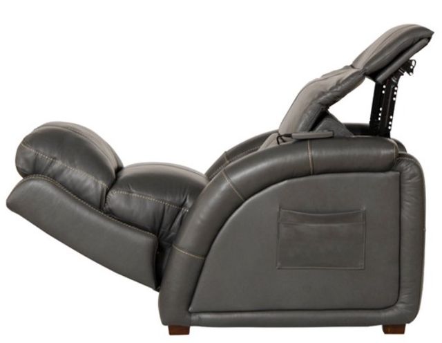 American Wholesale Furniture Reliever Gunmetal Power Recliner-2